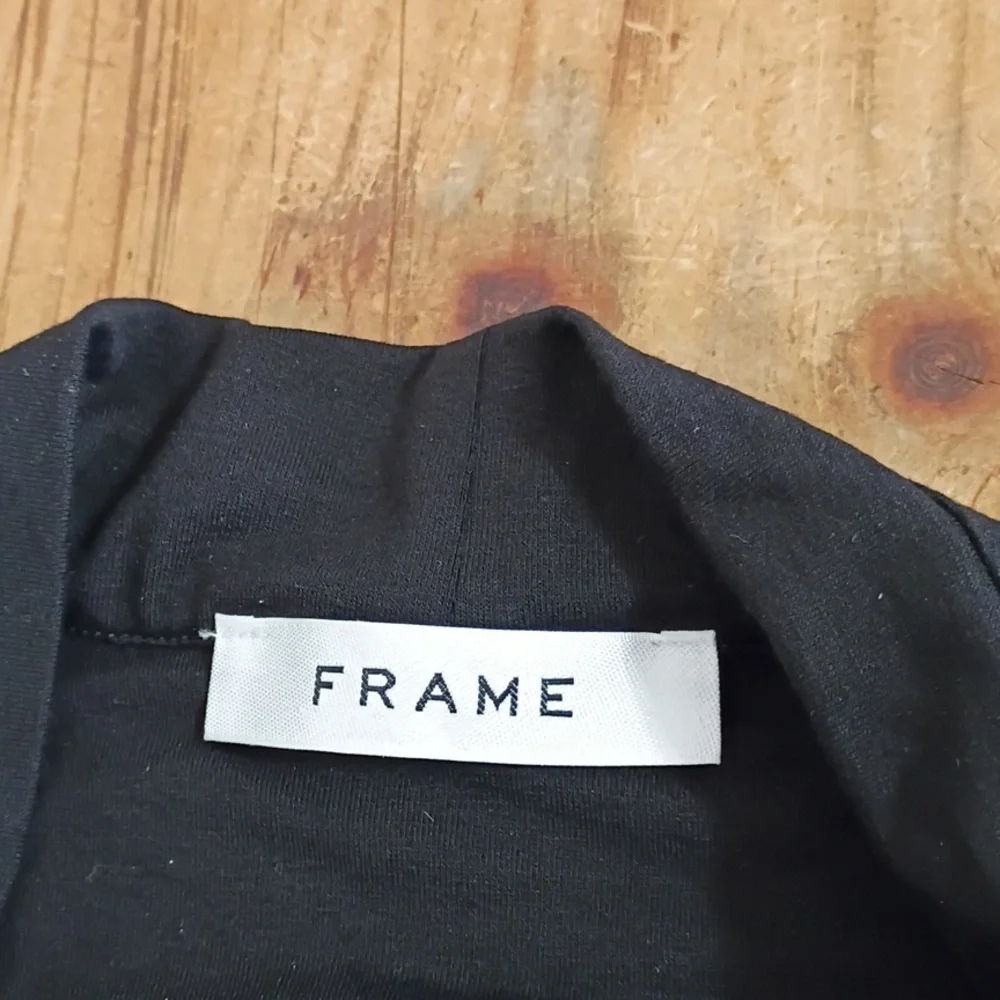 Frame Black Drape Neck Sleeveless Blouse NWT